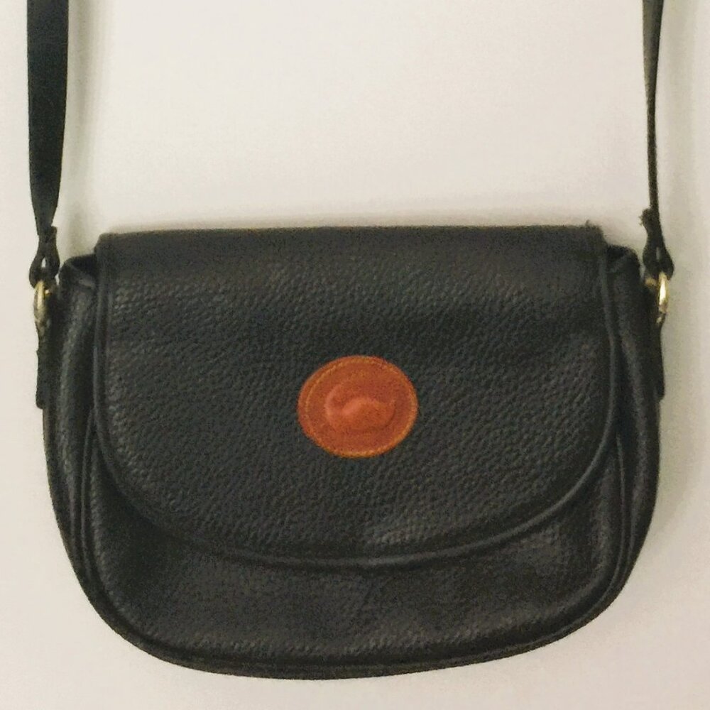 DOONEY AND BOURKE VINTAGE SADDLE/CROSSBODY BAG